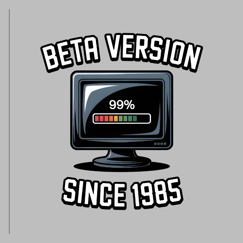 Retro Computer Fortschritt Design