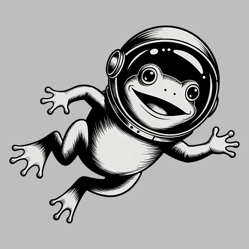 Grenouille dans l'espace - Logo Cool Astonomy