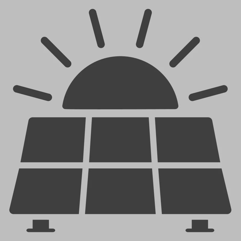 Solarpanel-Energieliniensymbol