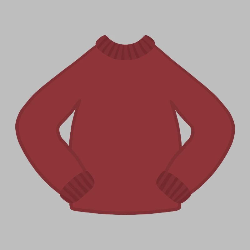 Rostrot Kuscheliger Strickpullover