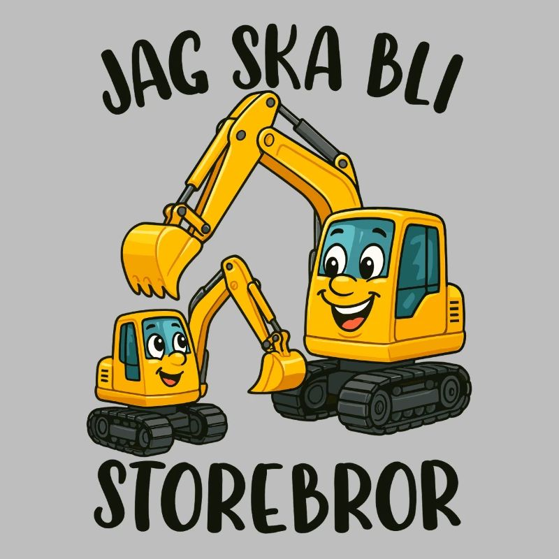 Großer Bruder, ich werde ein großer Bruder - Bagger
