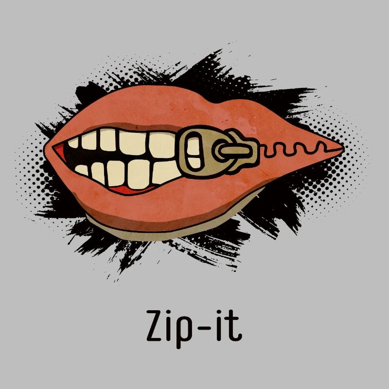 Zip it – Freches Statement im Pop-Art Look