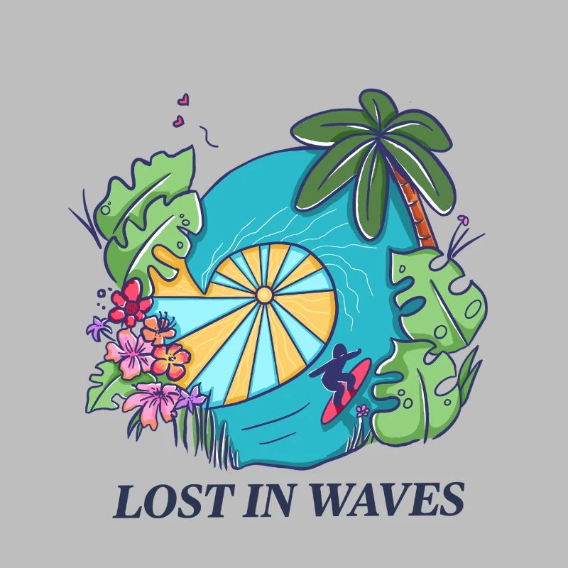 Perdu dans les vagues - Conception de vibrations de surf tropicales