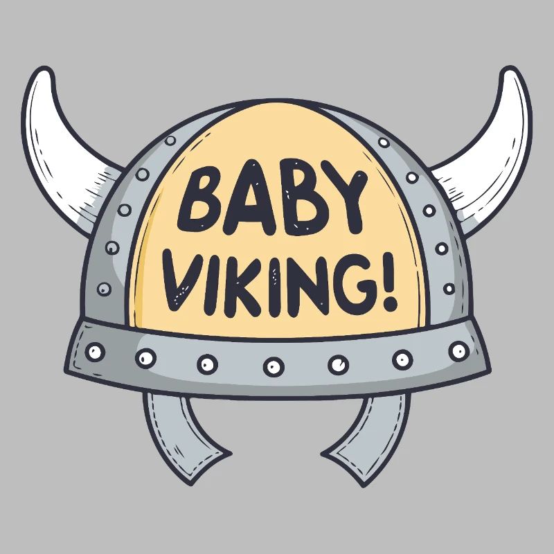 Viking Bébé Casque cornes blanches