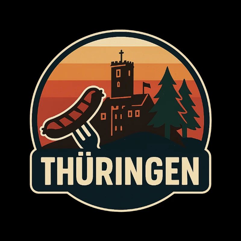 Thuringia Castle Panorama Badge