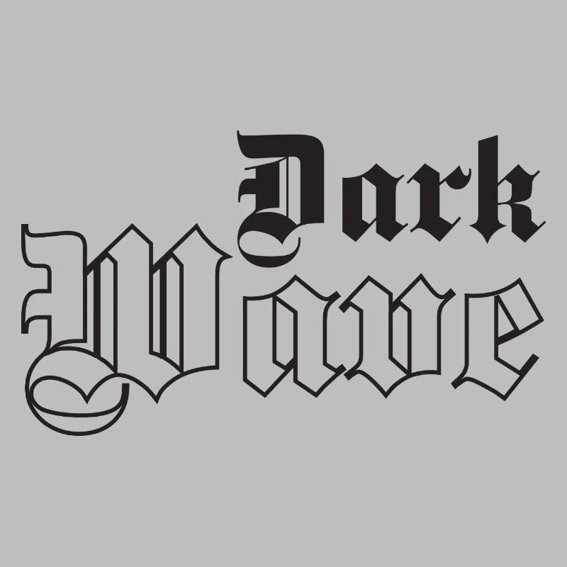 Dark Wave music Gothic Typography