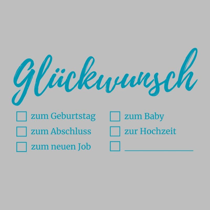 Congratulations lettering checkboxes