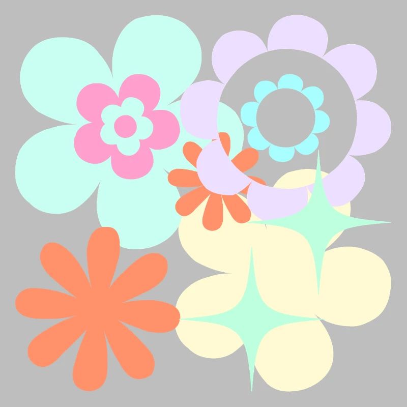 Blossom Pop Retro Pattern