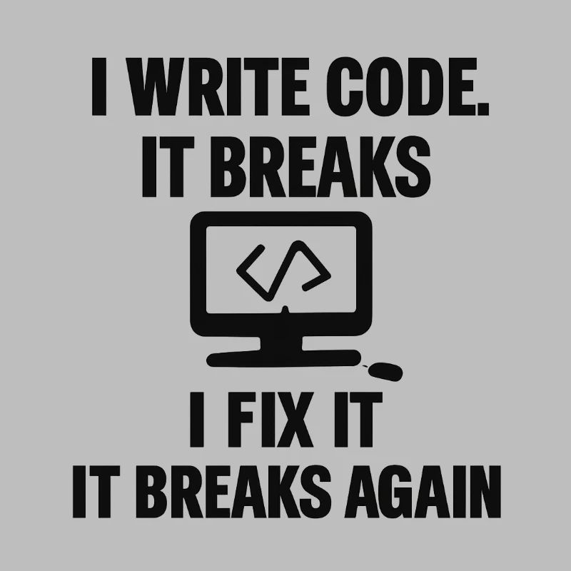 J’écris du code – T-shirt de programmeur drôle