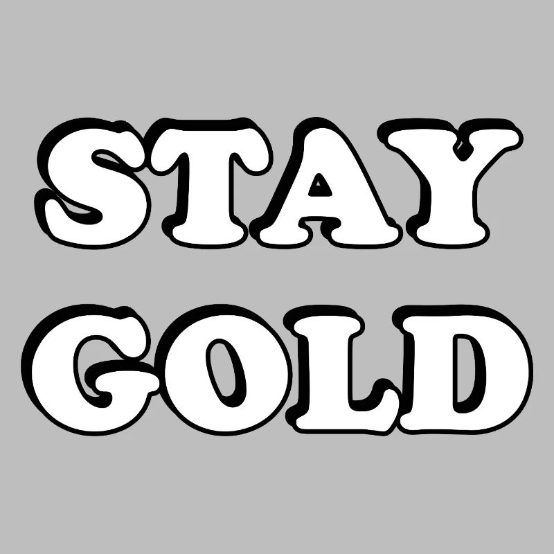 Reste en or Typographie audacieuse