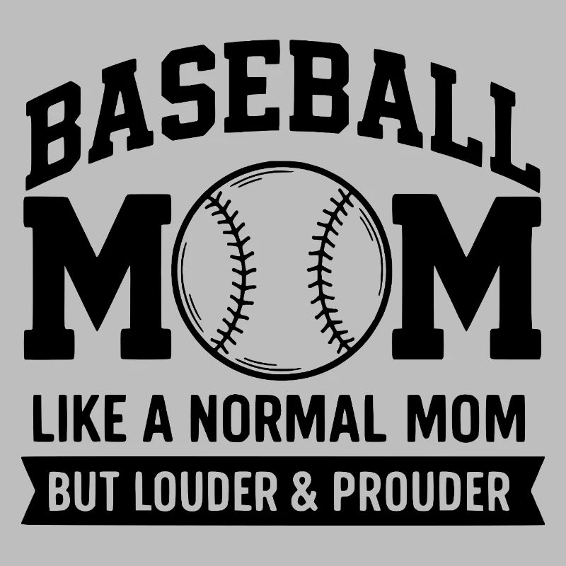 Fière Baseball Maman Citation Baseball Mère