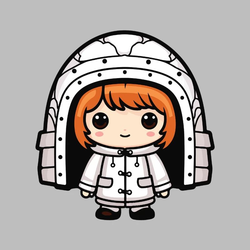 Winter Eskimo Igloo Comic