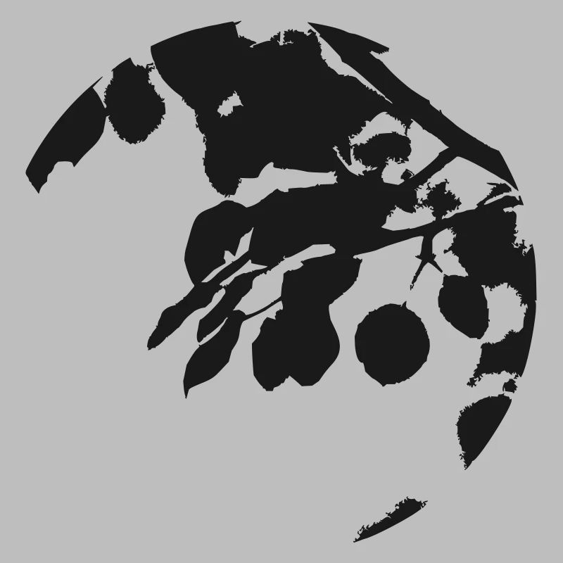 Eucalyptus Circular Silhouette