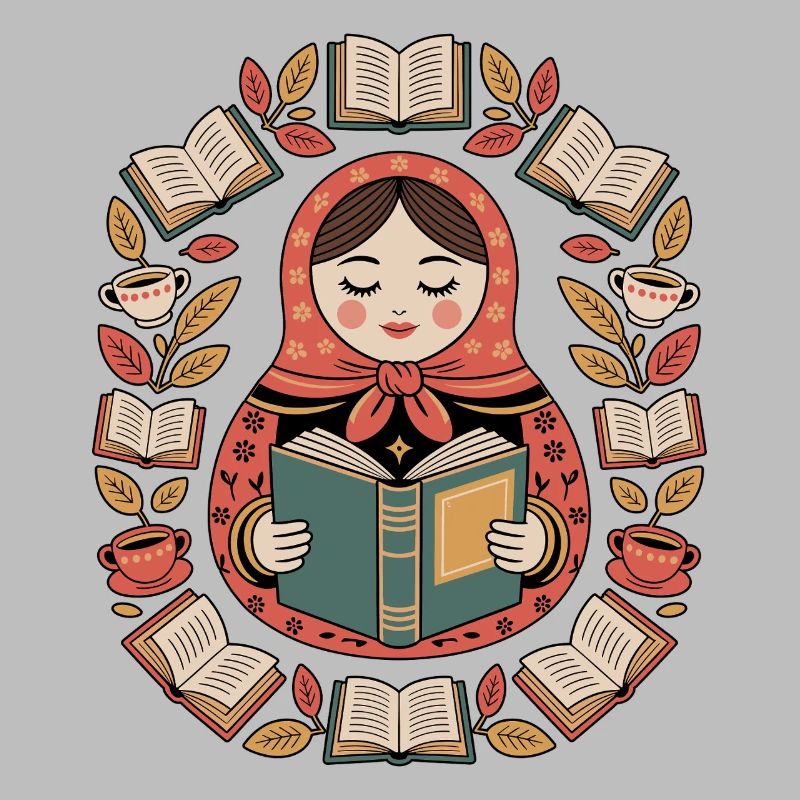 Fairy tale matryoshka reading magic