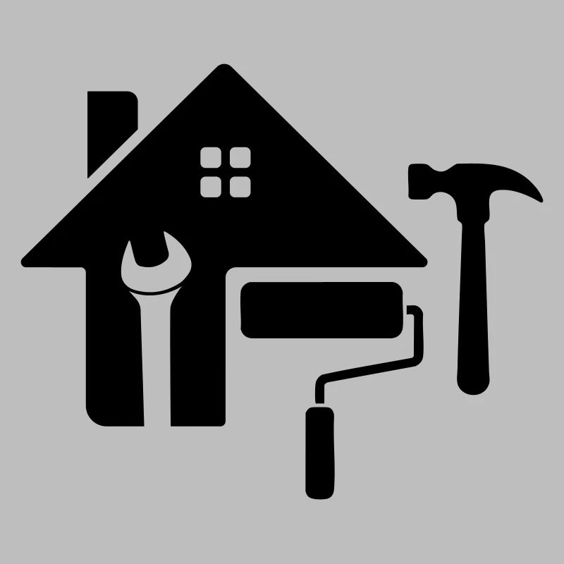 Craftsman Logo – Hammer, Key & Paint Roller