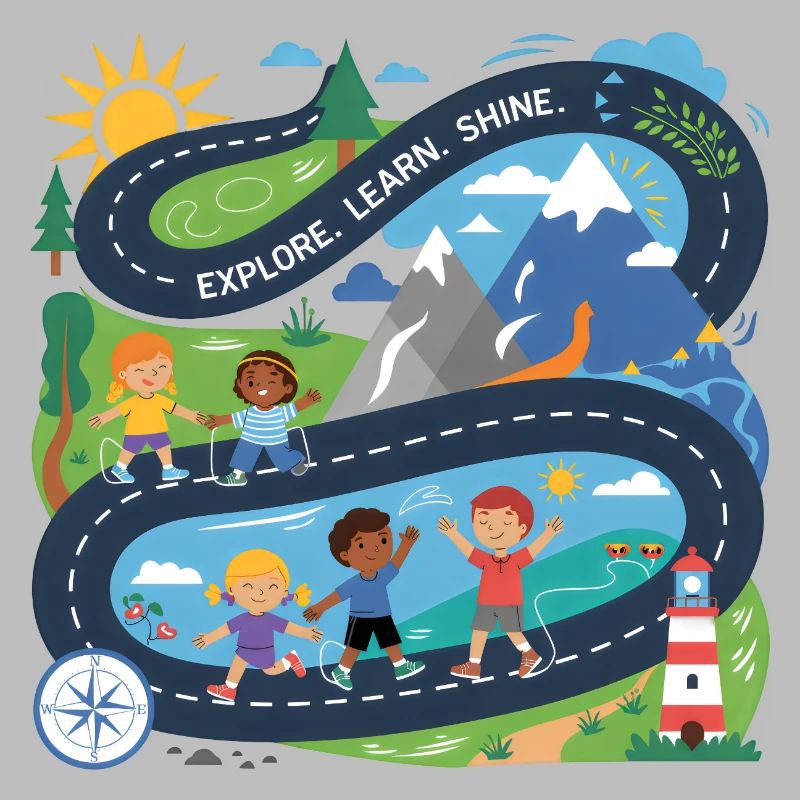 Motivational Gift Child Explore Learn Shine School