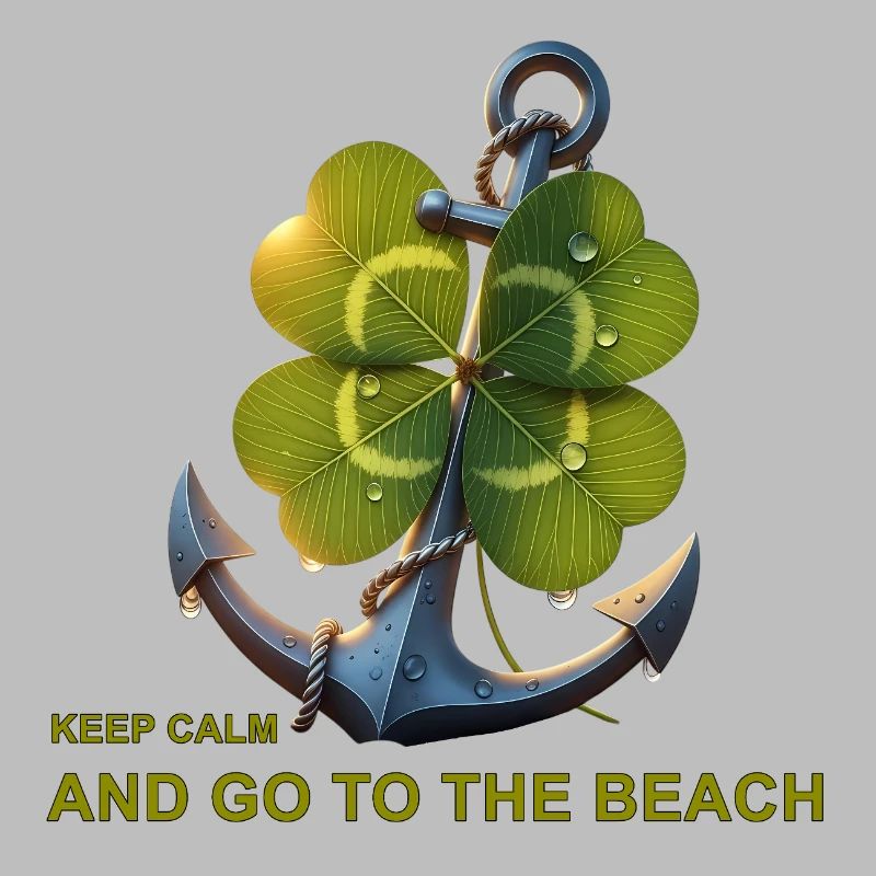Devise de la plage Shamrock Anchor