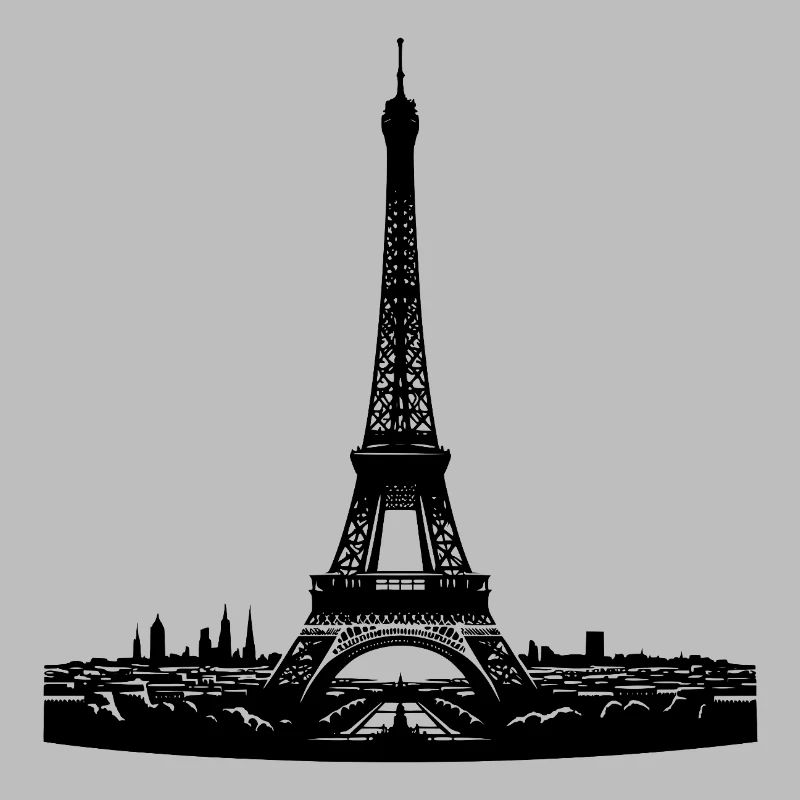Französischer Blickfang Eiffelturm typisch Paris