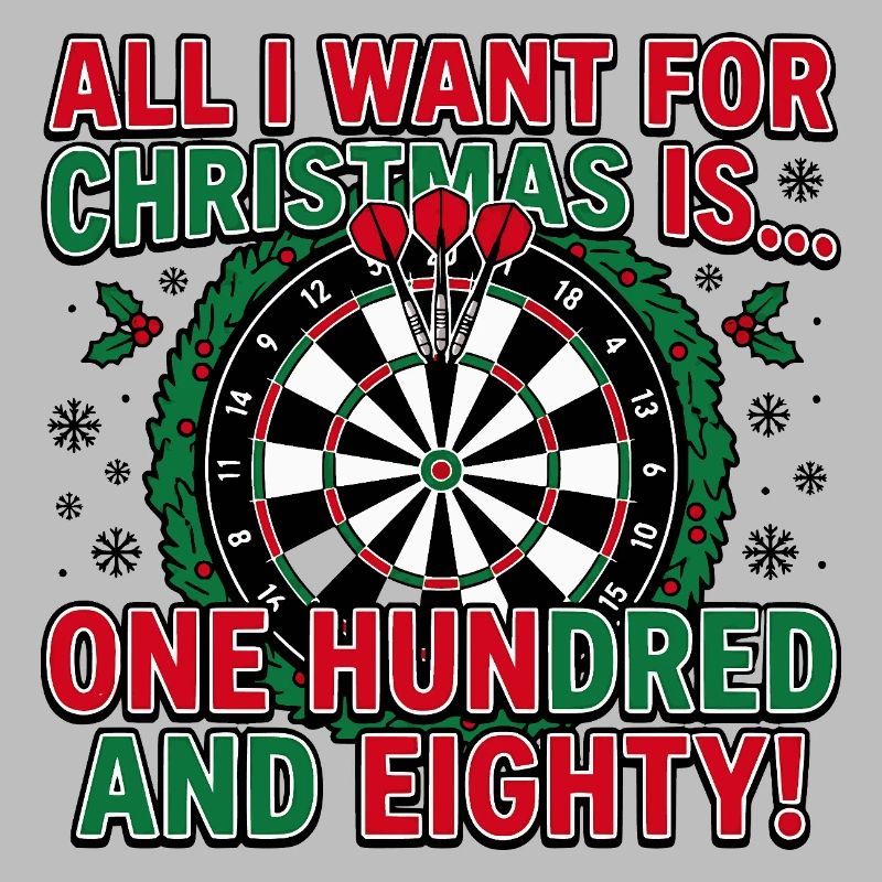 Darts Christmas, 180 onehundred eighty
