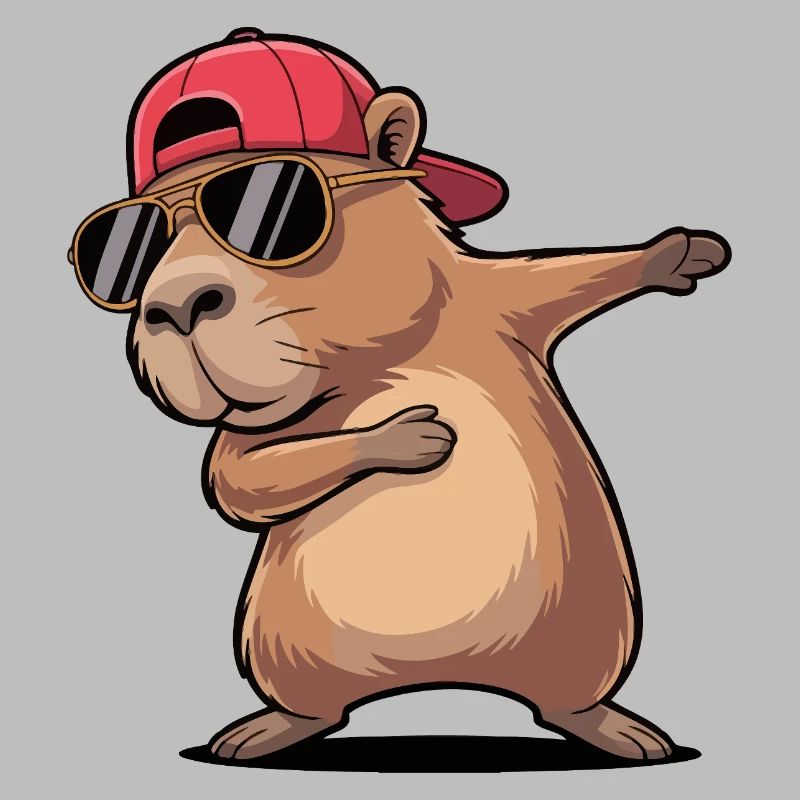 Dab frais de capybara