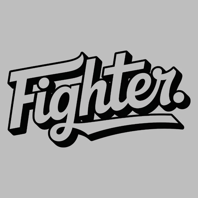 fighter. Clean lettering