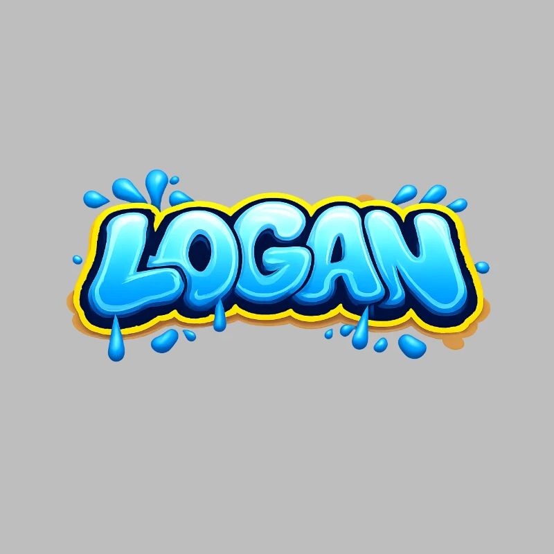 LOGAN GRAFFITI NAME FOR PERFECT GIFT PRINTABLE 