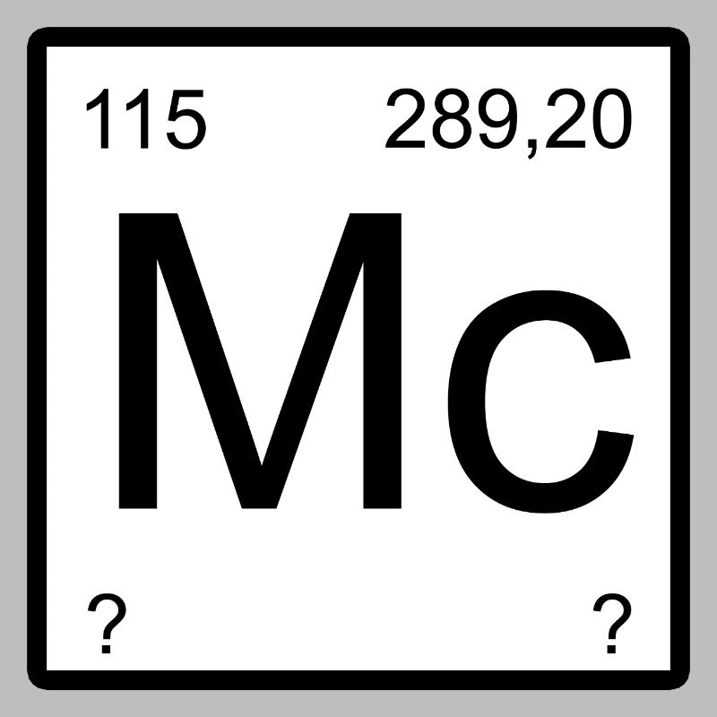 Bloc à éléments minimaux Moscovium