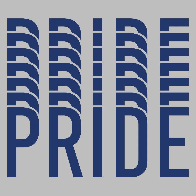 Blue Pride Geometric Pattern