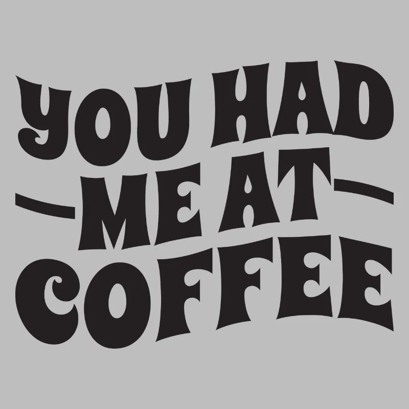 Du hattest mich beim Kaffee – Typografie