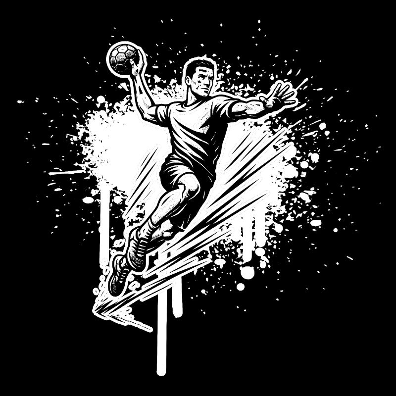 A motif only for handball for men