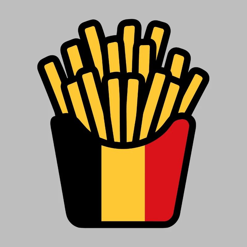 Frites Pop Art Jaune Rouge