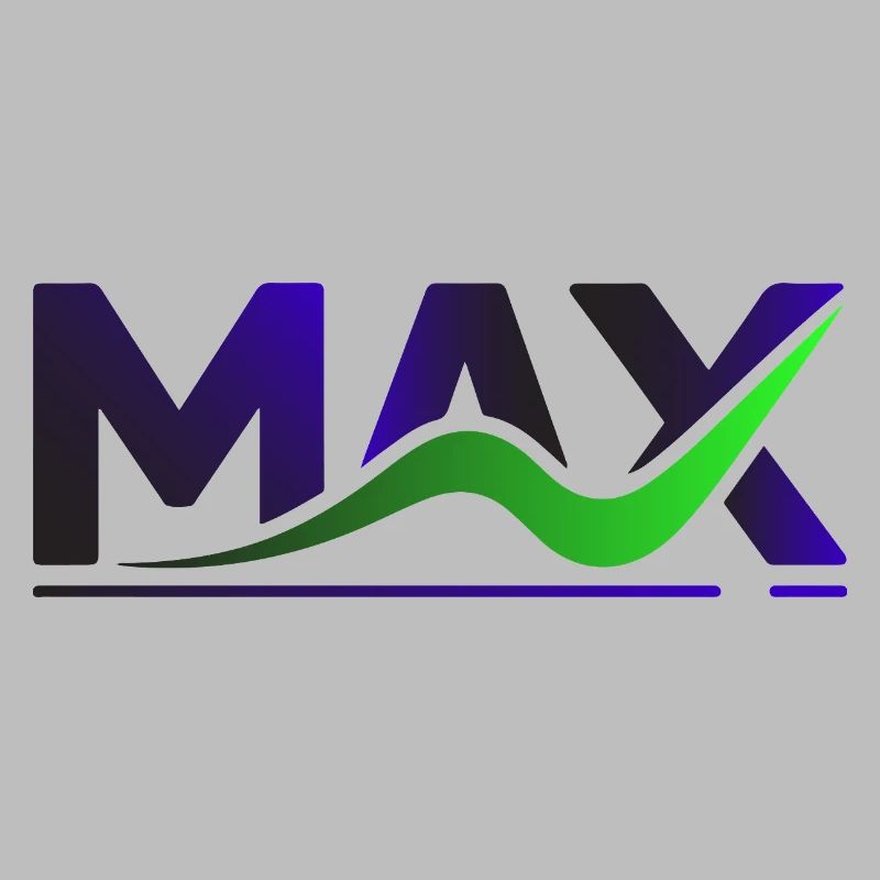 MAX Wave Gradient Logo Tee