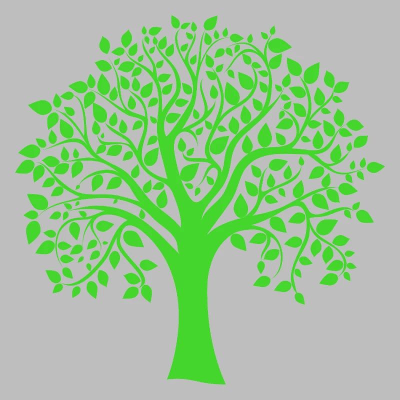Icon Green Jumbo Tree Print Silhouette