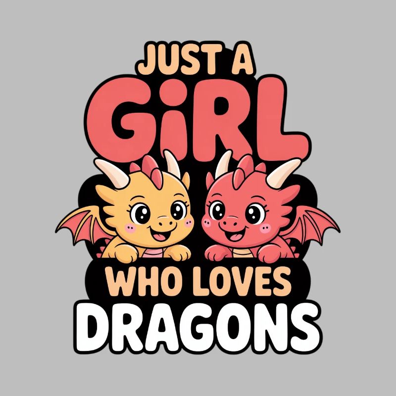 Nur ein Mädchen welches Drachen liebt