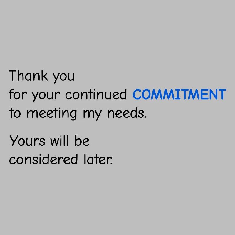 Baby Performance Review - Commitment