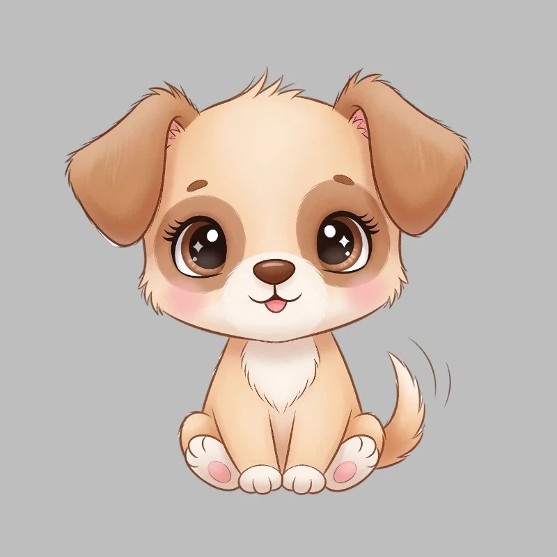 Charme de chiot mignon