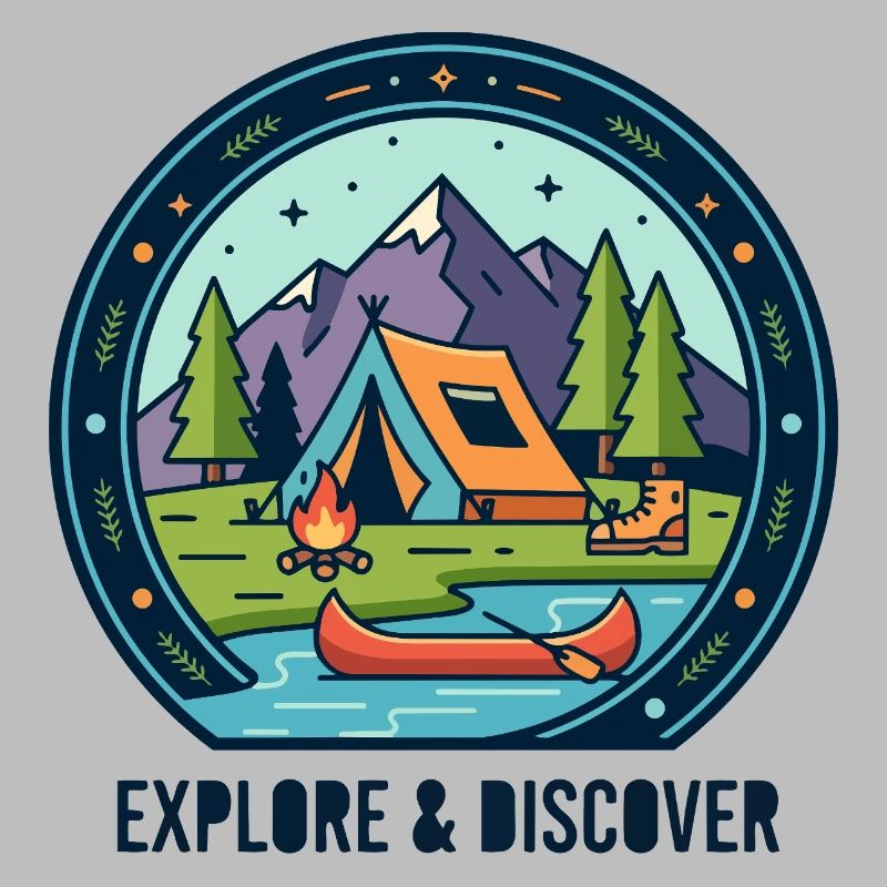 Discover camping and mountains