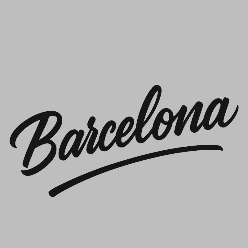 Barcelona Script mit Bogenlinie
