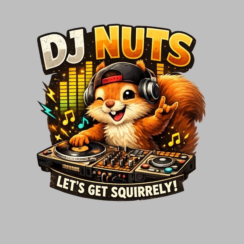 Eichhörnchen DJ Nuts süßes Squirrel lustig