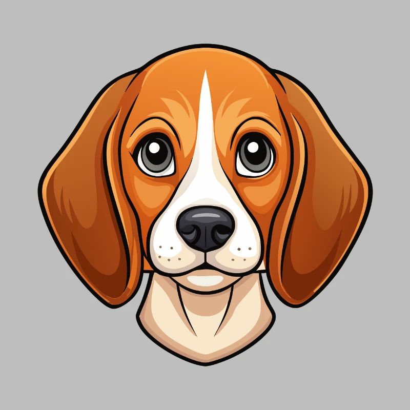 Visage de beagle
