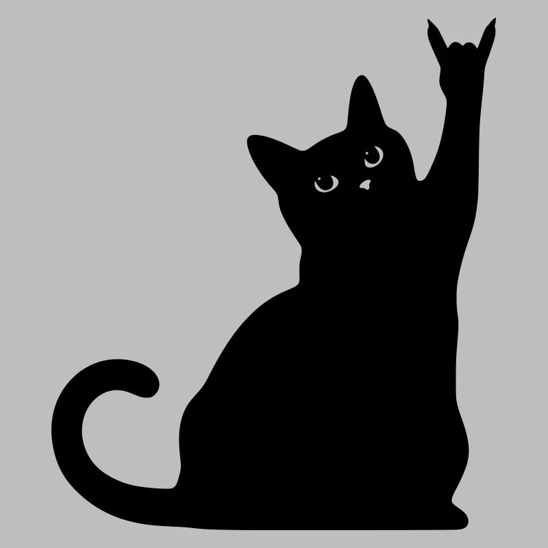 Chat Noir – Silhouette de cornes de diable