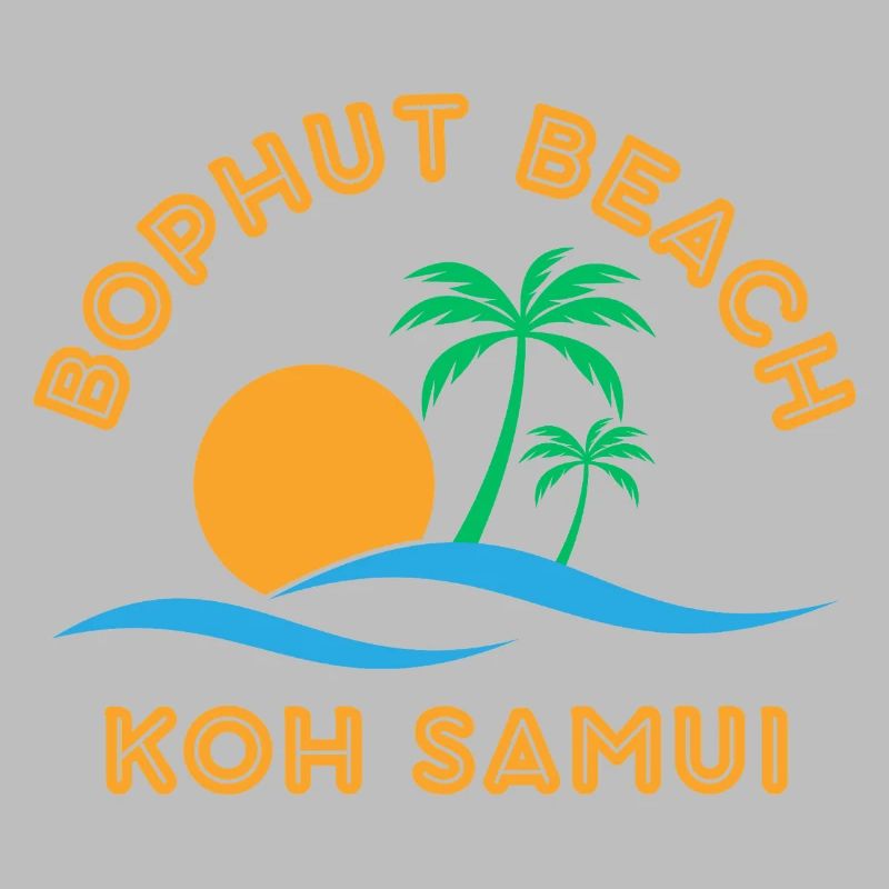 Koh Samui Beach Sunset Palm