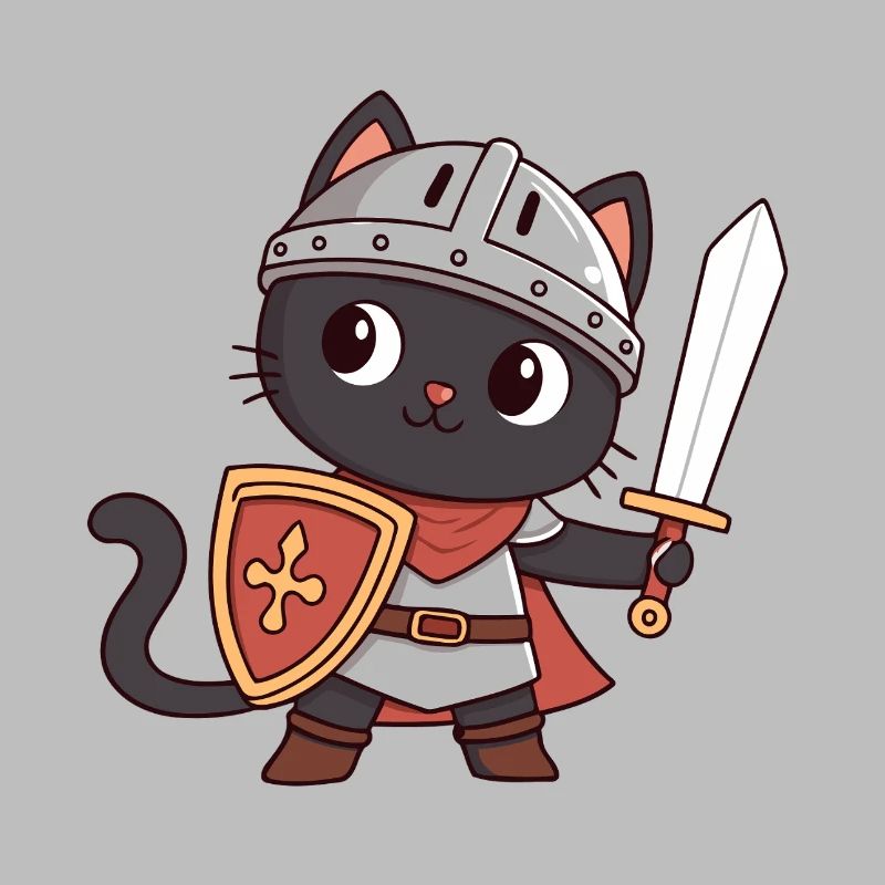 Schwarzer Katzenritter