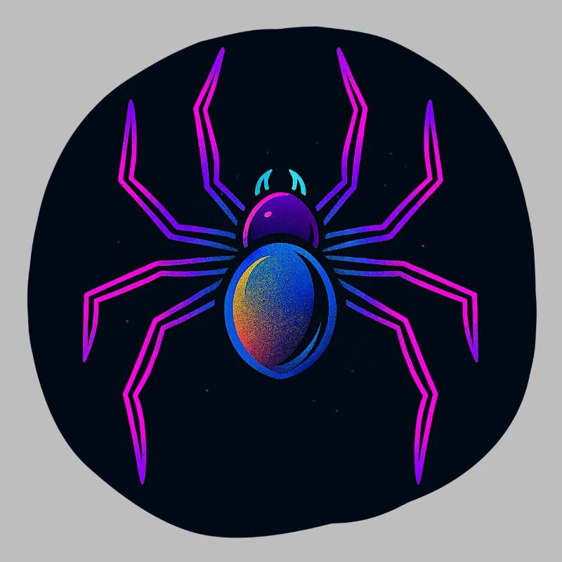 Araignée néon dans l’espace