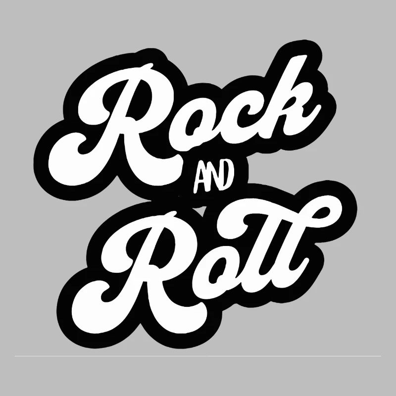 Rock and Roll Vintage Script