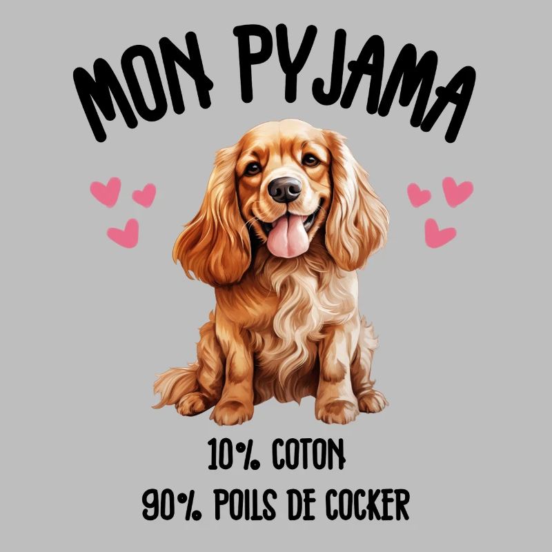 Pyjama Chien Cocker Drôle
