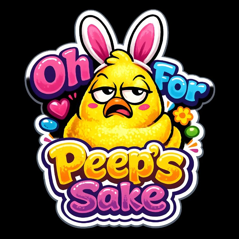 For Peeps Sake Happy Easter Easter Chick Vintage