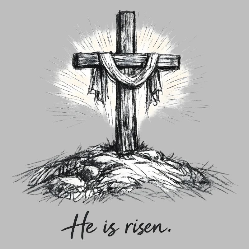 Crucifix He is Risen Easter Jesus