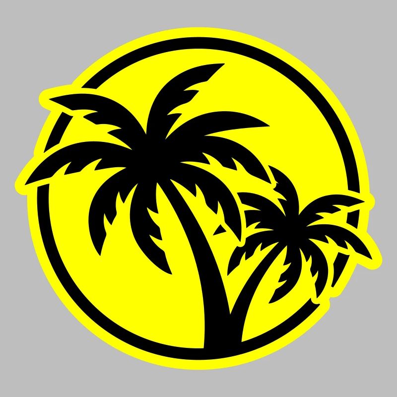 Palm Tree Symbol Beach