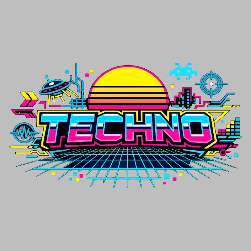 Neon Techno Horizon